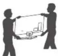 LG 43LK5400PSA - Lifting and moving the TV - 3
