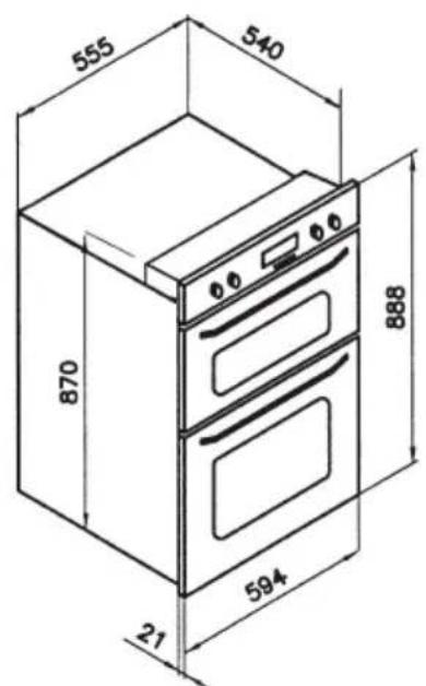 OMEGA OO885XR - Installing the oven - 2