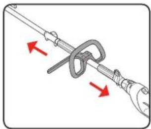 Ozito PHT-410 - Adjusting the auxiliary handle - 2
