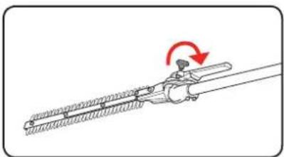Ozito PHT-410 - Adjusting the blade angle - 2