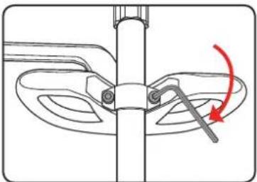 Ozito PHT-410 - Assembling the adjustable auxiliary handle - 3