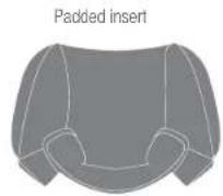 BRITAX Safe-n-Sound Graphene Tex - PADDED INSERT - 2