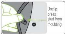 BRITAX Safe-n-Sound Graphene Tex - To remove headrest cover: - 4