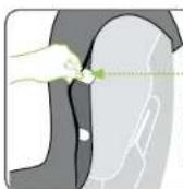 BRITAX Safe-n-Sound Graphene Tex - To replace headrest cover for adjustable headrest with side wings: - 2