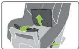 BRITAX Safe-n-Sound Graphene Tex - INSTALLING INTO A VEHICLE WITH SEATBELT. (REARWARD FACING) - 4