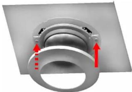 HONEYWELL HDZ30A - Step 5: Attach the trim ring - 1
