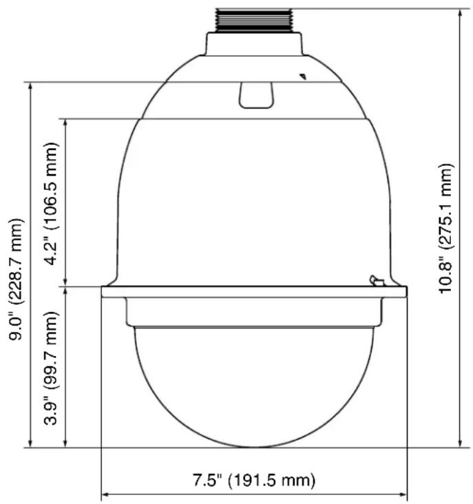 9.0" (228.7 mm) 4.2" (106.5 mm) 3.9" (99.7 mm) 7.5" (191.5 mm) 10.8" (275.1 mm)