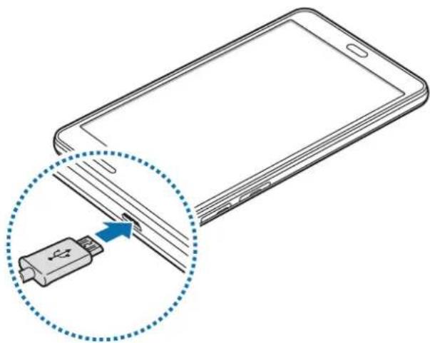 SAMSUNG Galaxy J Max - Charging the battery - 2