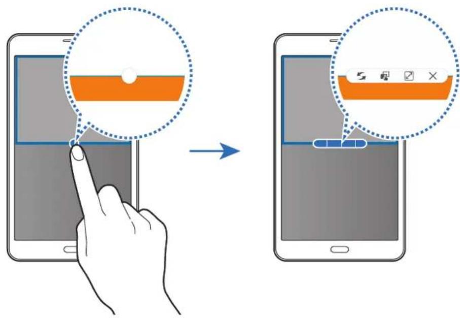 Diagram illustrating a finger pressing a button on a smartphone screen, with an orange button highlighting the action.