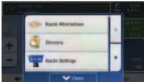 Route Alternatives Directory Route Settings
