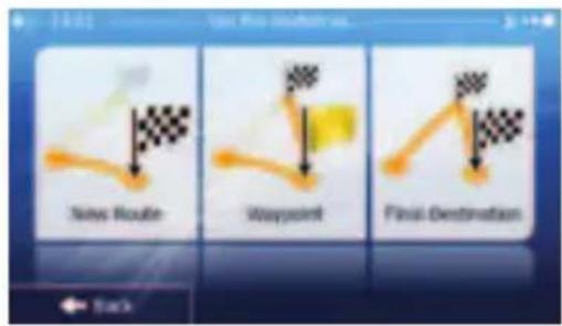 New Route Waypoint Final Destination