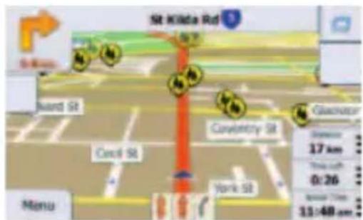 St Kilda Rd Grand St Cand St York St Glucoeur 17 km Time off 0:26 Speed 15 11:48 am