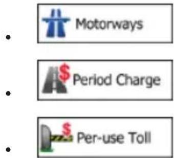 Motorways Period Charge Per-use Toll