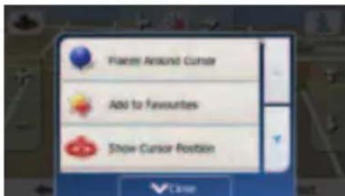 Place Around Cursor Add to Favourites Show Cursor Position