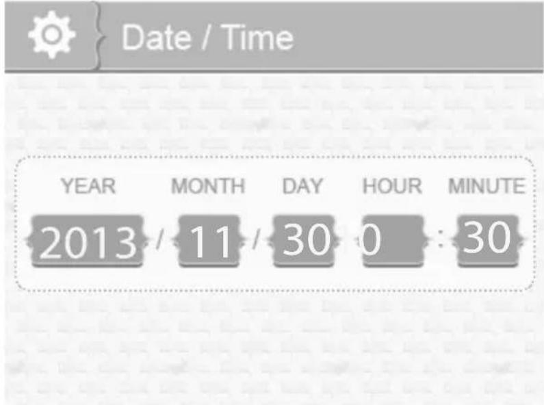 Date / Time YEAR MONTH DAY HOUR MINUTE 2013/11/30 0:30