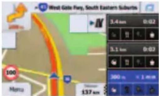 West Gate Hwy, South Eastern Suburbs 3.4 km 0:02 3.1 km 0:03 300 m 1.4km 100 Menu 137 km