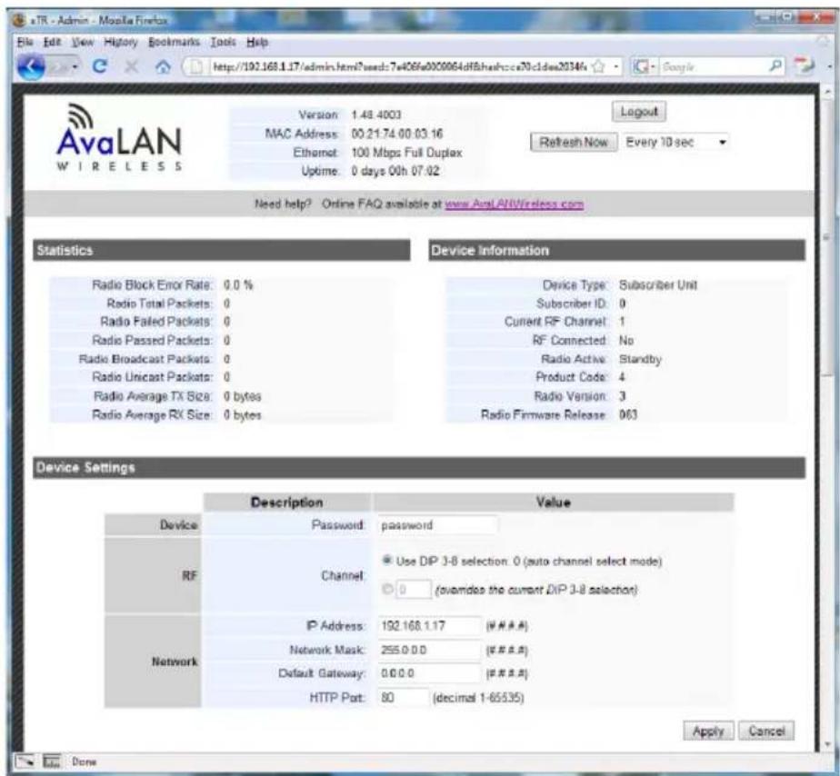 AvaLAN AW900ITR-Pair - AW900iTR User's Manual - 1