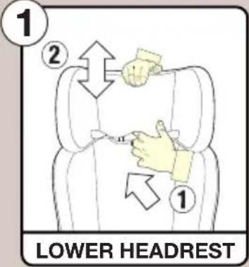 1 2 1 LOWER HEADREST