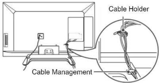 LG 47LM761T - Tidying cables - 2