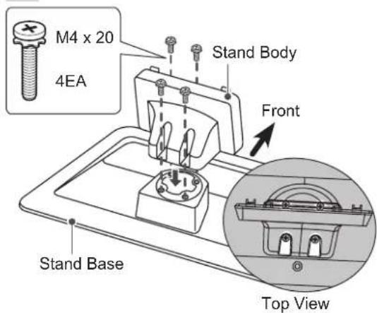 LG 47LM761T - Attaching the stand - 19