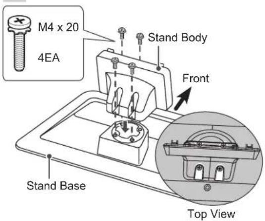 LG 47LM761T - Attaching the stand - 1