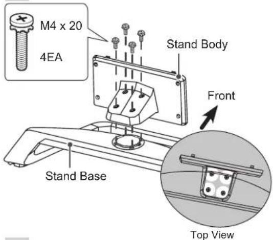 LG 47LM761T - Attaching the stand - 20