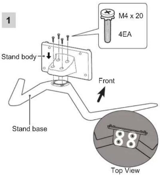 LG 47LM761T - Attaching the stand - 12