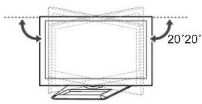 LG 47LM580S - Регулювання кута телевізора для зручного перегляду - 1