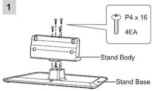 LG 47LM580S - Attaching the stand - 10