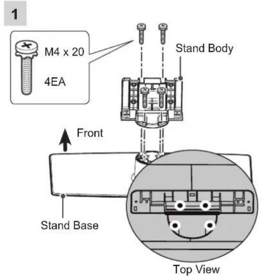 LG 47LM580S - Attaching the stand - 9
