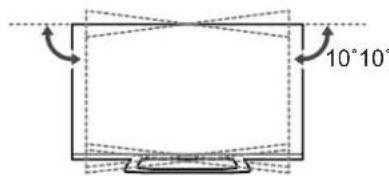 LG 47LM580S - Adjusting the angle of the TV to suit view - 2