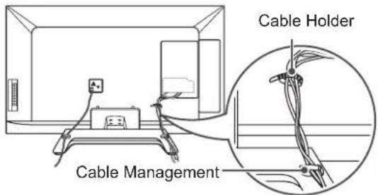 LG 47LM580S - Tidying cables - 1