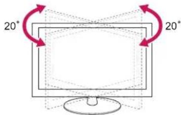 LG 32CS466 - Регулювання кута телевізора для зручного перегляду - 1