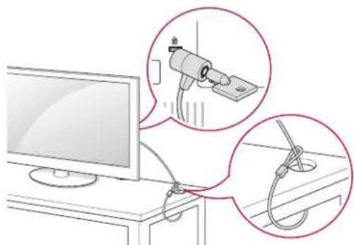 LG 32CS466 - Використання системи безпеки "Кенсінгтон" - 1