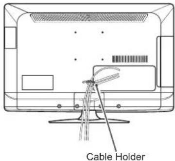 LG 22LS3590 - Tidying cables - 2