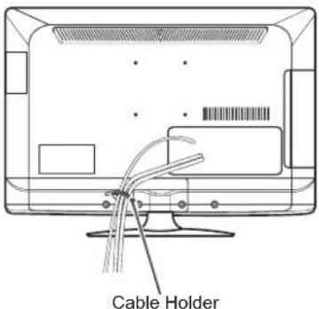 LG 22LS3590 - Tidying cables - 1