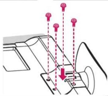 LG 22LS3590 - Attaching the stand - 9