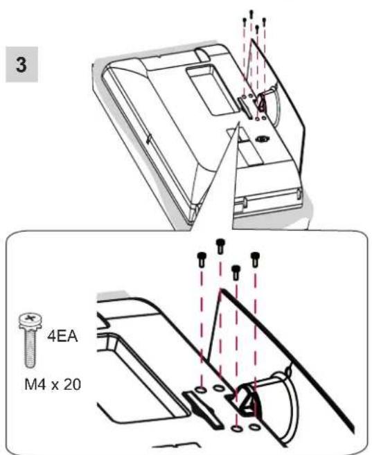 LG 22LS3590 - Attaching the stand - 14