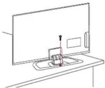 LG 50PN451D - Securing the TV to a table - 1