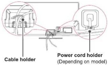 LG 50PN451D - Tidying cables - 1