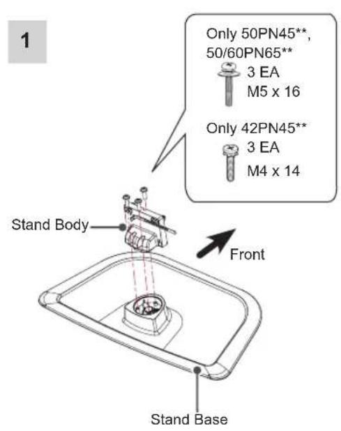 LG 42PN452D - SETTING UP THE TV - 1