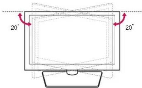 LG 42PN452D - Регулювання кута телевізора для зручного перегляду - 1
