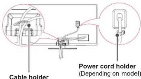 LG 42PN452D - Tidying cables - 2