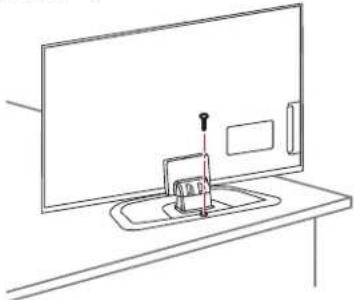 LG 42PN451D - Securing the TV to a table - 1