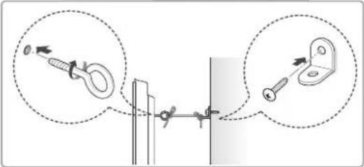 LG 42PN451D - Securing the TV to a wall - 2