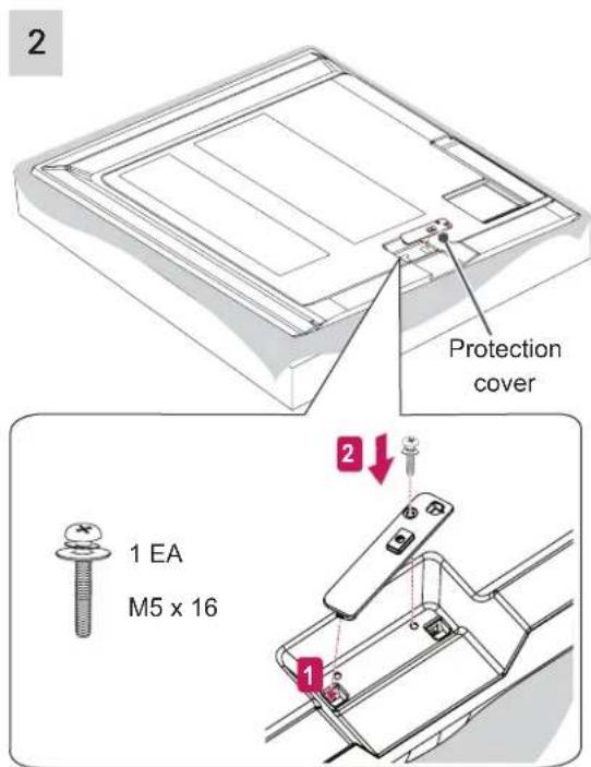 LG 42PN451D - Attaching the stand - 5