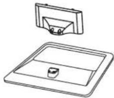 Technical line drawing of a mechanical component with a bracket and base plate (no text or symbols)