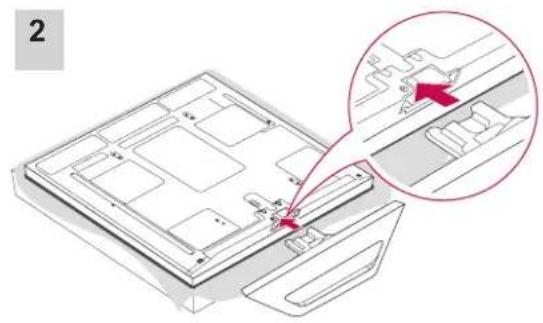 LG 50PA6520 - Attaching the stand - 2