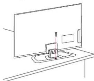 LG 42PH470U - Securing the TV to a table - 1