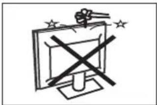 Diagram showing a computer monitor with a crossed X symbol and stars, possibly indicating a prohibition or anti-corruption theme.